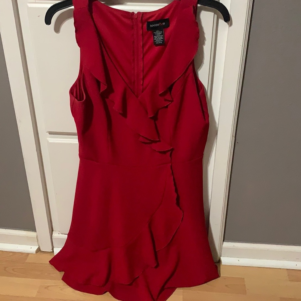 Teeze Me Ruffle Faux-Wrap Dress